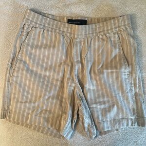 Tan Striped Men's Shorts